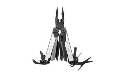 Мультитул Leatherman Wave Plus 100 mm, 17 функций, серебристый/чёрный (832622)