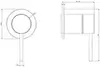 Gessi 54019#726 SHOWER Смеситель для душа- внешняя часть (бронза шлифованная)