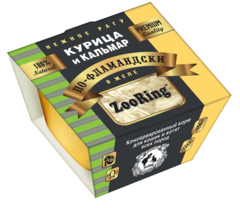 ZooRing консервы для кошек и котят всех пород (курица,кальмар) в желе 75 гр