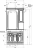 Aquanet 169967 Компл.1 - Тумба Фредерика 100 цв.белый (169967)