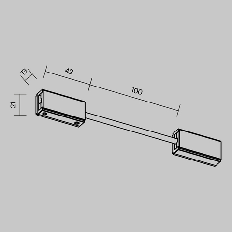 Комплектующие для трековой системы Maytoni Accessories for tracks flexity TRA200CPC-11B-10