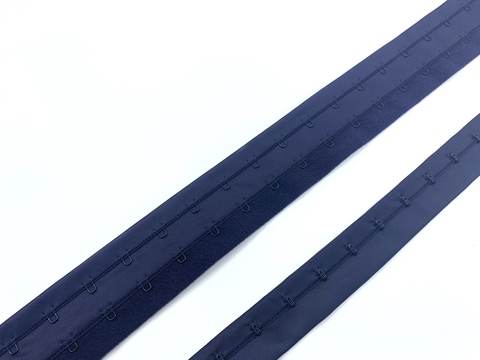 Крючки на ленте двухрядные темно-синие (цв. 061)