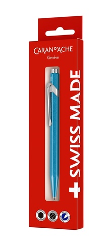 Ручка шариковая Caran d’Ache Office 849 Metal-X, Turquoise (849.771)