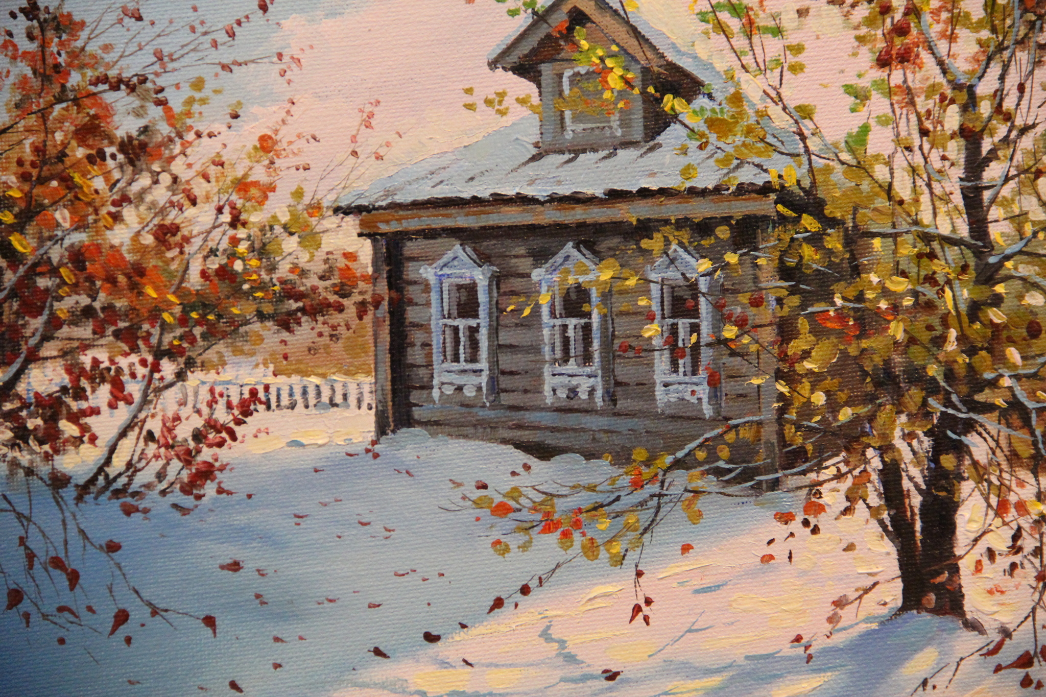 Зимние пейзажи художника Натальи Головиной