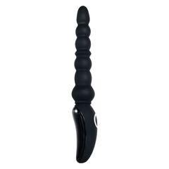 Черная анальная виброелочка Magic Stick - 22,6 см. - 