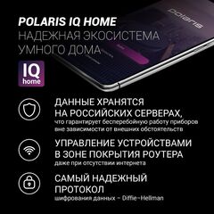 Чайник электрический Polaris, PWK 1725CGLD WIFI IQ Home, 1.7 л, 2200 Вт, ск нагр элем, стекло