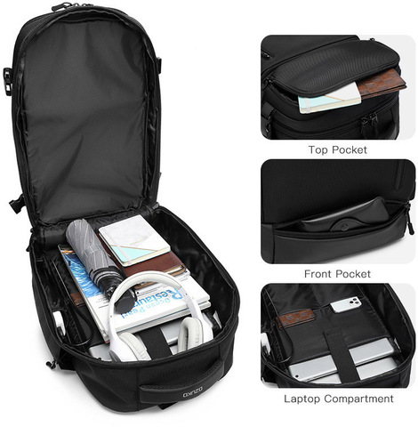 Картинка рюкзак городской Ozuko 9405l Camo - 3