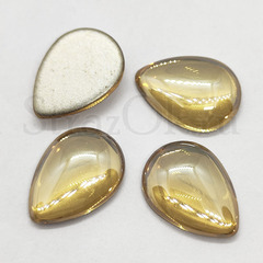 Кабошоны из стекла Golden Shadow, Капля на StrazOK.ru золотистые капли