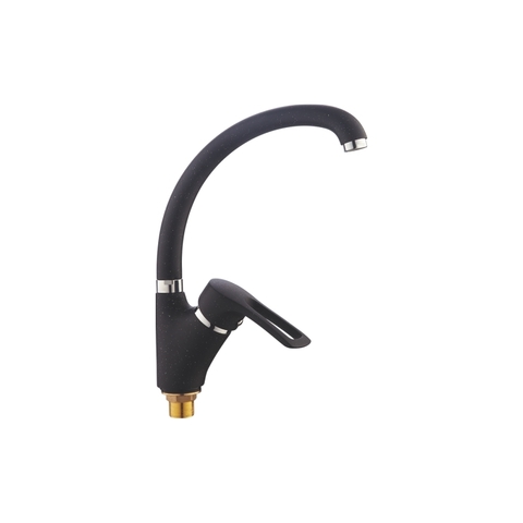 Смеситель для кухни черного матового цвета однорычажный Accoona А84007F Смеситель для кухни черного матового цвета однорычажный Accoona А84007F