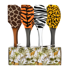 Лопатка кулинарная силиконовая, с рисунком, 27*6*1,5 см, в дисплее.