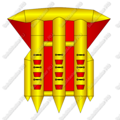 Тройной водный банан, мест для посадки 9, без усиления