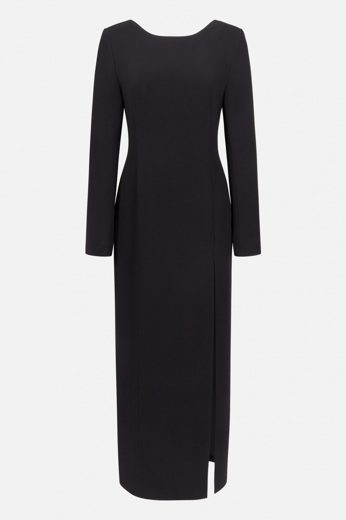 Платье в пол с вырезом на спине