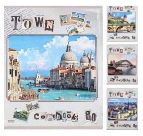 Тетрадь 80л., А5, клетка Проф-Пресс 