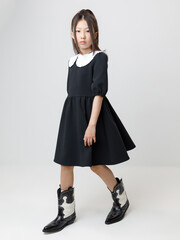 платье  для девочки  К 5935/черный