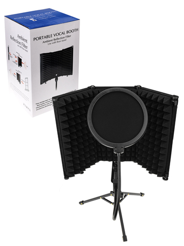 Акустический экран для микрофона c поп-фильтром и подставкой (3 секции)