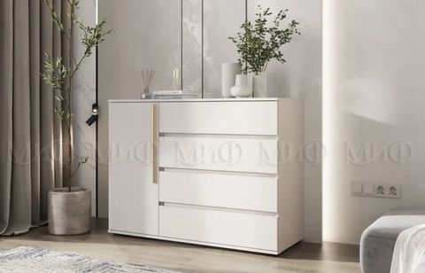 Koмoд Нopд 1 двepь 4 ящика