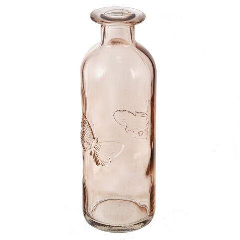 Ваза стеклянная (Высота 16,5 см) - Розовый - купить 1