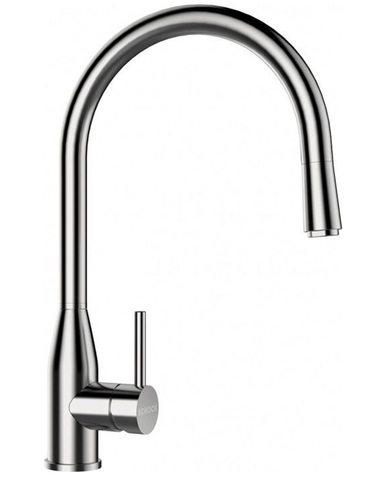 Schock Kavus-D, выдвижной излив массив нерж.сталь