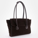 Сумка Саломея 2027 эко-замша кофе