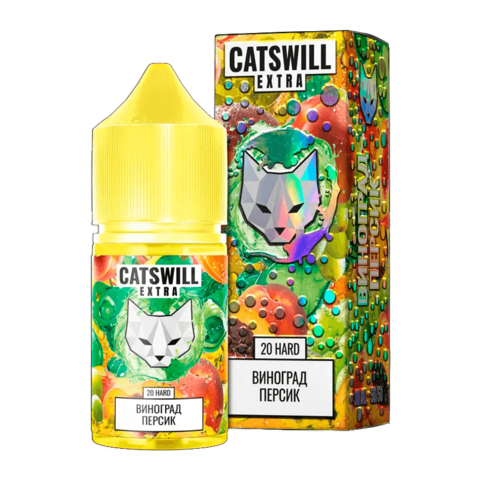 Жидкость CATSWILL EXTRA Salt 2% HARD 30 ml - Виноград Персик