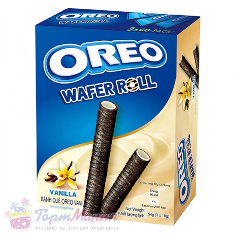 Печенье Oreo Wafer Roll Vanilla 54 г