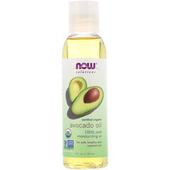 Now Foods, Solutions, органическое масло авокадо, 4 ж. унц. (118 мл)