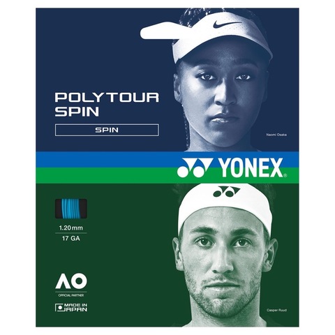 Струны Yonex POLY TOUR SPIN BLUE (1.2мм / 12м)