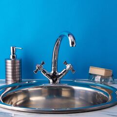 Смеситель для кухни, BOOU, с кран-буксой, хром, BA5330-1F-SE020-B723