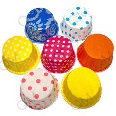 Форма бумажная "Маффин" 50*40 мм (микс, 5 оттенков) 65гр