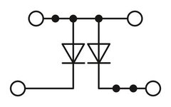 UTTB 2,5-2DIO/O-UL/O-UR-Клеммный блок