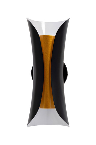 Бра настенное для спальни металлическое 34см Garda Decor черное