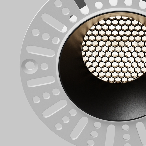 Встраиваемый светодиодный светильник Maytoni Dip DL121-15W-4K-TRS-B