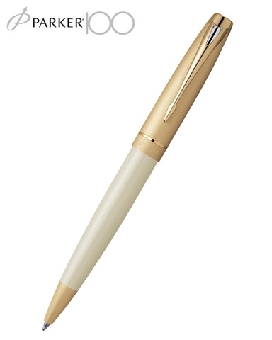 Ручка шариковая Parker 100, K110, Honey White GT (S0114250)