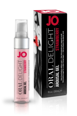 Клубничный лубрикант для оральных ласк Oral Delight Strawberry Sensation - 30 мл. - System JO JO Oral Delight JO40481