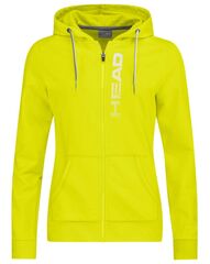 Женская теннисная куртка Head Club Greta Hoodie FZ W - yellow