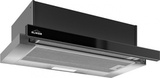 Вытяжка встраиваемая Elikor Интегра Glass 60Н-400-В2Д нержавеющая сталь/стекло черное управление: кнопочное (1 мотор)