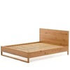 Кровать Alguema из дубового шпона с натуральной отделкой для матраса 160 x 200