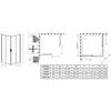 Radaway 10238080-01-01 Душевое ограждение Alienta C 800*800 хром/прозрачное 10238080-01-01