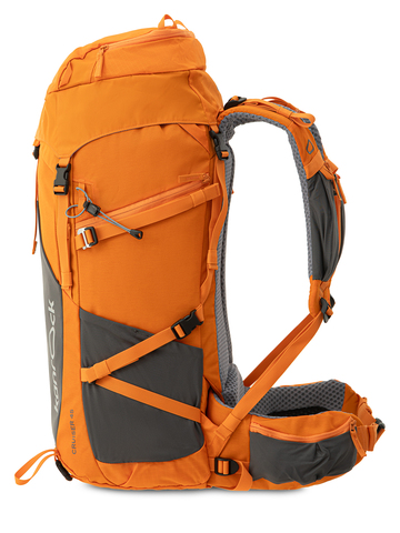 Картинка рюкзак туристический Kanrock Cruiser 45 Tangerine Orange - 4