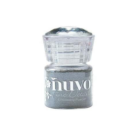 Пудра для эмбоссинга NUVO - classic silver - detail