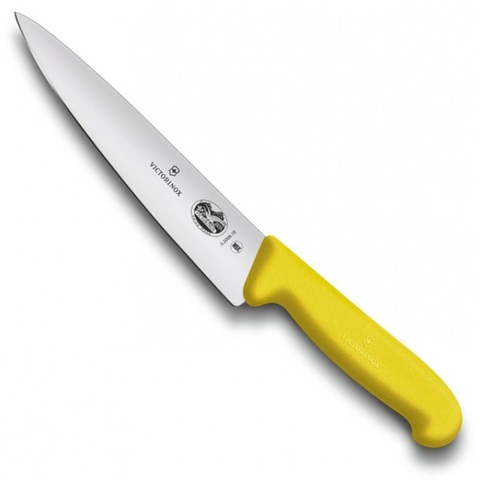 Нож Victorinox разделочный, 25 см, жёлтый