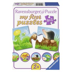 Puzzle Garden Animals 9x2 pcs