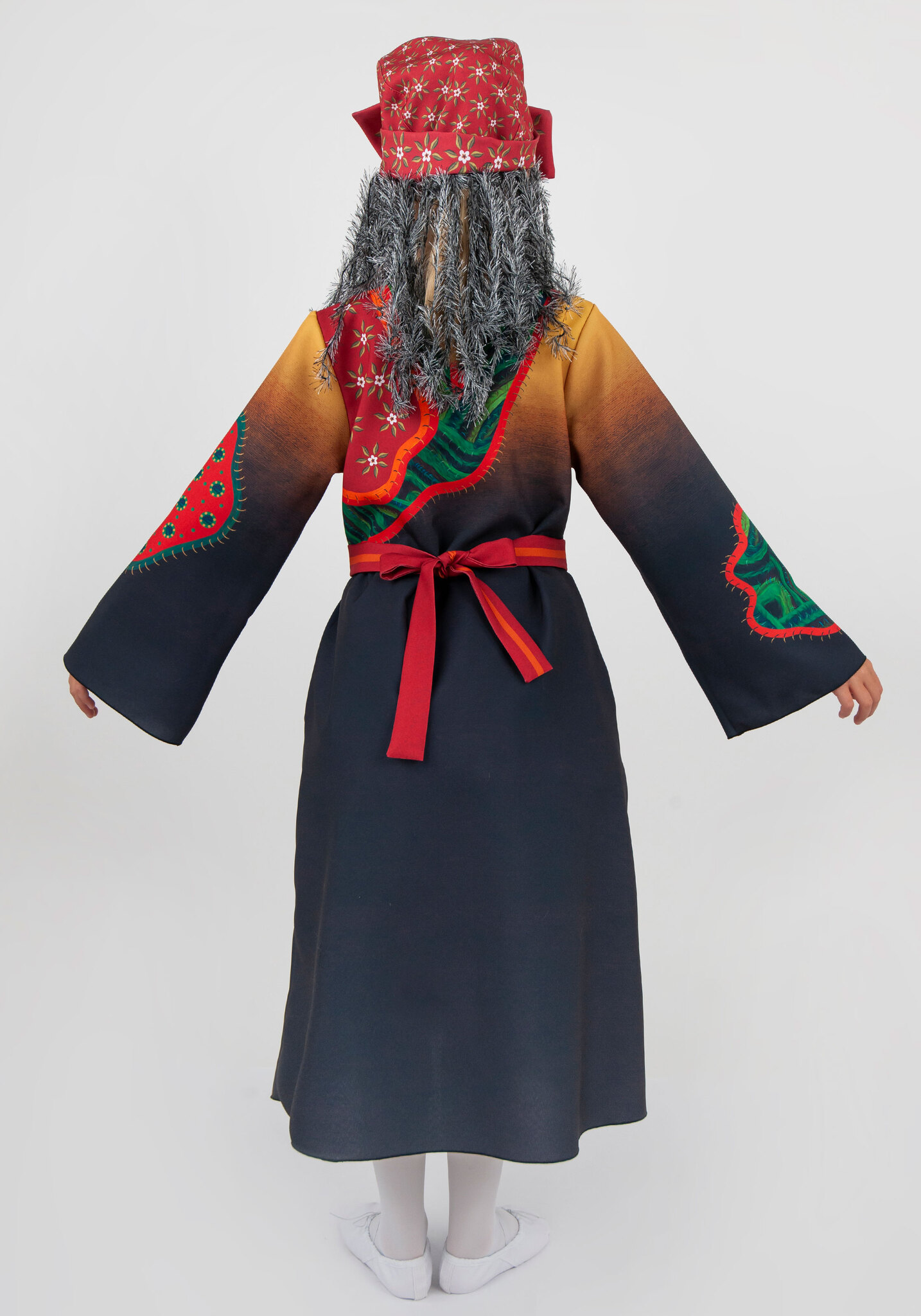 Карнавальный костюм платье Баба Яга для девочки