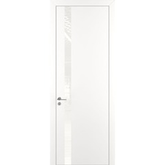 Купить Межкомнатная дверь экошпон VFD Urban 1SV Ice алюминиевая кромка silver edge