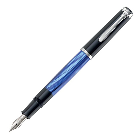 Ручка перьевая Pelikan Elegance Classic M205 Blue Marble CT, F (801966)