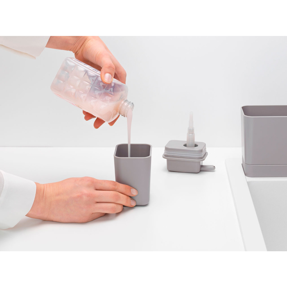 Набор аксессуаров для раковины, 2 пр., Серый, арт. 302800 - фото 4