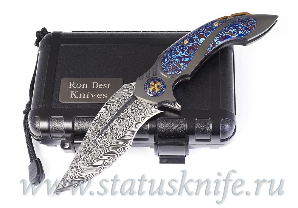 Нож Ron Best knives Damascus Zirconium Full Custom