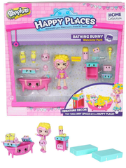 Набор фигурок Шопкинс Shopkins Счастливые места Купание кролика