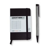 Блокноты Leuchtturm1917 черный (black) линейка (А5)