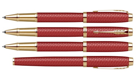 Ручка-роллер Parker IM Premium T318, Red GT (2143647)